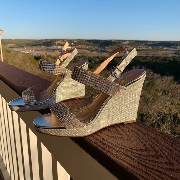 Nina Rhinestone Embellished‎ Sandals - Picture 3 of 11